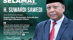 H. Suwardi Sawedi Dilantik sebagai Kepala Dinas Pariwisata, Pemuda, dan Olahraga Kabupaten Maros